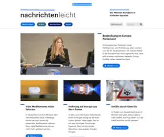Nachrichtenleicht.de(Nachrichtenleicht Startseite) Screenshot