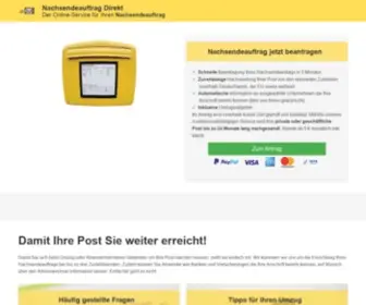 Nachsendeauftrag-Direkt.com(Nachsendeaufrag direkt) Screenshot