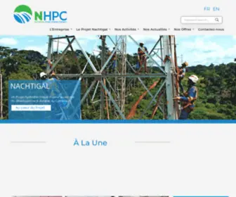 Nachtigal-HPC.com(Nachtigal Hydro Power Company) Screenshot