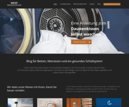 Nachtmanufaktur.de(Alles über Matratzen) Screenshot
