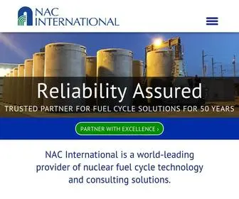 Nacintl.com(NAC International) Screenshot