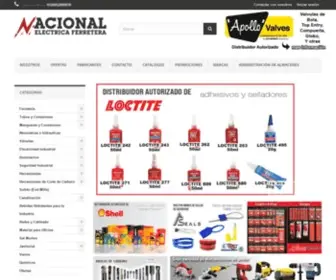 Nacionalelectricaferretera.com(Nacional Eléctrica Ferretera) Screenshot