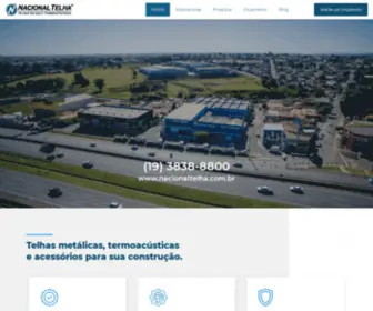 Nacionaltelha.com.br(Telhas Metálicas) Screenshot