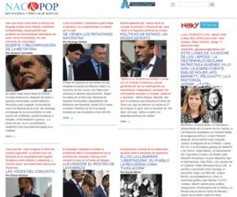 Nacionalypopular.com(Red Nacional y Popular de Noticias) Screenshot