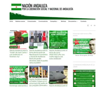 Nacionandaluza.org(Web de Nación Andaluza) Screenshot