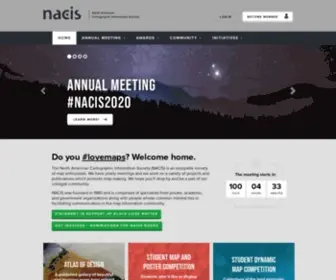 Nacis.org(The North American Cartographic Information Society (NACIS)) Screenshot