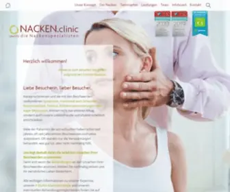 Nackenclinic.de(Nackenschmerzen behandeln) Screenshot