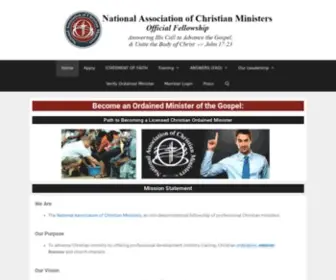 Nacministers.com(✟ National Association of Christian Ministers ⭐⭐⭐⭐⭐) Screenshot