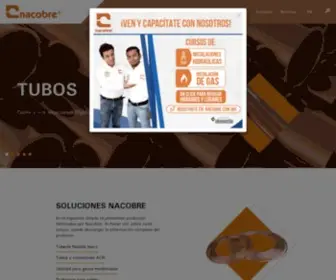 Nacobre.com.mx(Soluciones en Productos de Cobre tales como) Screenshot