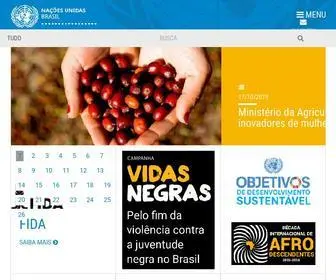Nacoesunidas.org(ONU Brasil) Screenshot