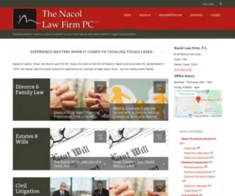 Nacollawfirmblog.com(Dallas Attorney) Screenshot