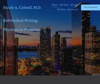 Nacolwellmd.com(Nicole A) Screenshot