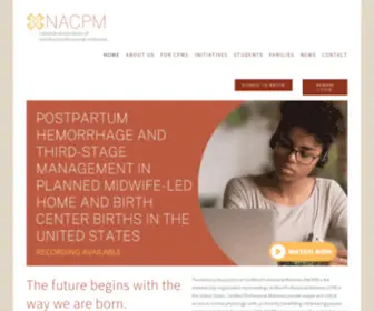 NacPM.org(National Association of Certified Professional Midwives (NACPM)) Screenshot