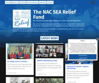 Nacsearelief.org(The NAC SEA Relief Fund) Screenshot