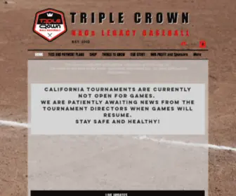 Nacslegacybaseball.com(Triple Crown NACsBaseball) Screenshot