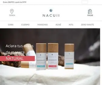 Nacuii.com(Biocosmética) Screenshot