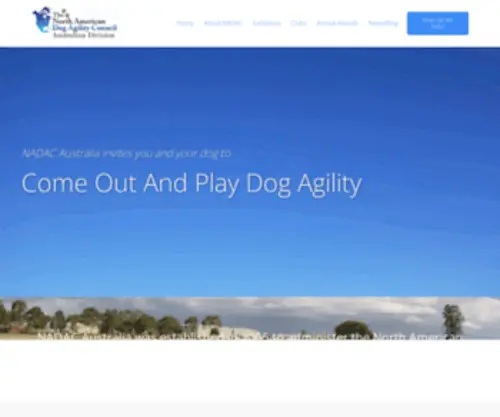 Nadacaustralia.com(NADAC Australia Dog Agility organisation providing dog agility trial events) Screenshot