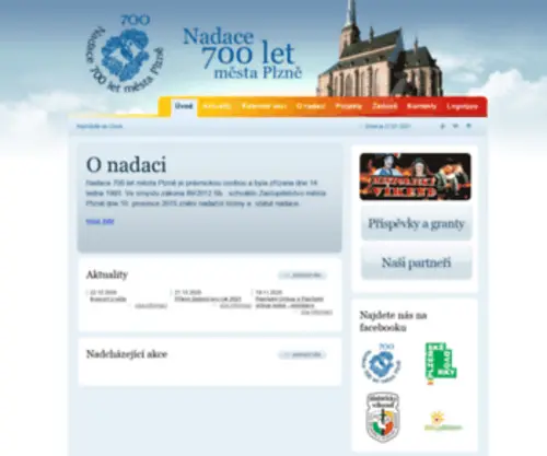 Nadace700.cz(Plzeň) Screenshot