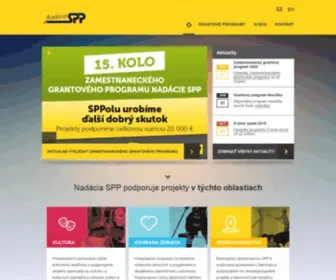 Nadaciaspp.sk(Nadácia SPP) Screenshot