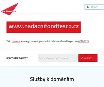 Nadacnifondtesco.cz(ACTIVE 24) Screenshot