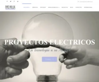 Nadalux.com(Empresa instalaciones eléctricas en Madrid) Screenshot