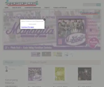 Nadatop.com(Pusat belanja musik Indonesia) Screenshot