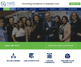 Nadc.net.au(National Association of Diabetes Centres) Screenshot