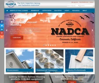 Nadca.com(National Air Duct Cleaners Association (NADCA)) Screenshot