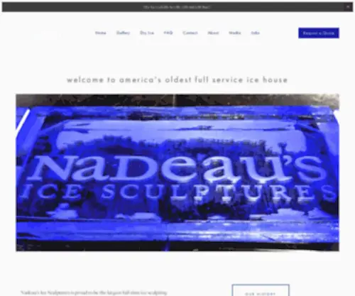 Nadeauice.com(Nadeau's Ice Sculptures) Screenshot