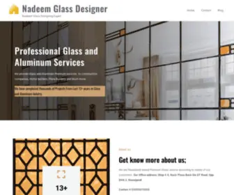 NadeemGlass.com(Nadeem Glass Designing Expert) Screenshot