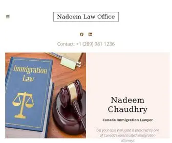 Nadeemlaw.com(Canada Immigration Lawyer) Screenshot