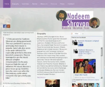 Nadeemshravan.net(Nadeem Shravan Fans) Screenshot