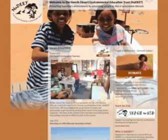 Nadeet.org(Namib Desert Environmental Education Trust (NaDEET)) Screenshot