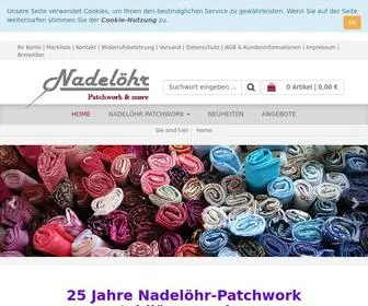 Nadeloehr-Patchwork.de(Nadelöhr) Screenshot