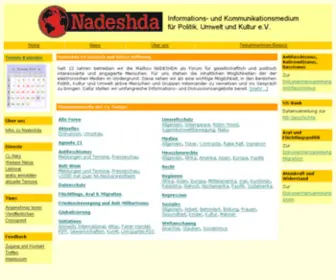 Nadeshda.org(Informations und Kommunikationsmedium f) Screenshot