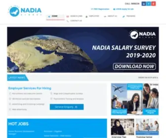 Nadia-ME.com(Gulf's #1 Executive Search Firm) Screenshot