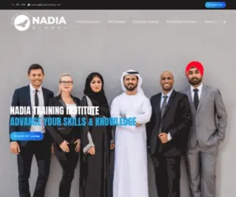 Nadia-Training.com(A NADIA Global Company) Screenshot