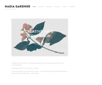 Nadiagardner.org(Nadia Gardner) Screenshot