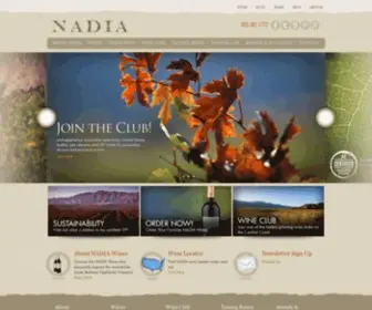 Nadiawines.com(NADIA Wine) Screenshot