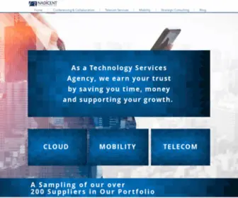 Nadicent.com(Cloud, Security & Telecom Services Advisors) Screenshot
