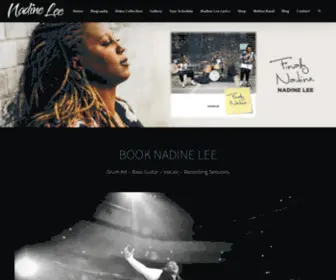 Nadineleemusic.com(Nadine Lee) Screenshot