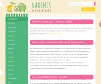 Nadines-Ausmalbilder.de(Bei Gratis Malvorlagen kostenlos herunterladen) Screenshot