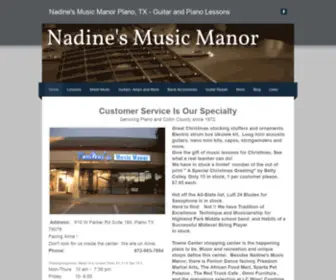 Nadinesmusicmanor.com(Music Store) Screenshot