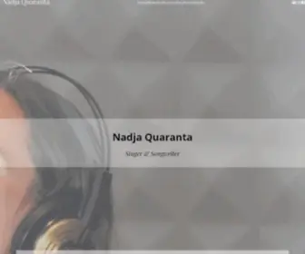 Nadjaquaranta.com(Singer & songwriter) Screenshot