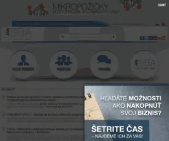 Nadsme.sk(Národná agentúra pre rozvoj malého a stredného podnikania) Screenshot