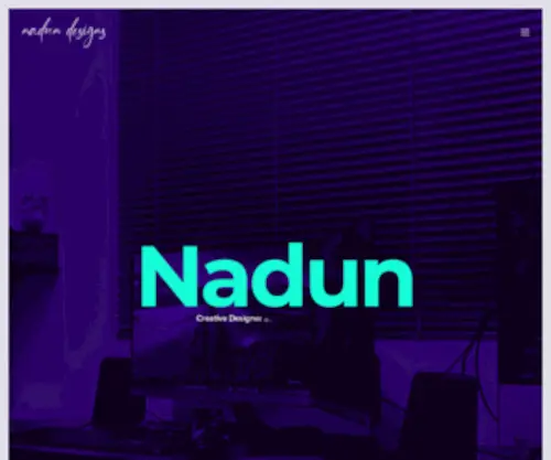 Nadundesigns.com(Creative Freelance Graphic Designer) Screenshot