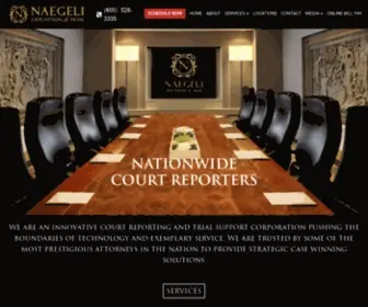 Naegeliusa.com(Nationwide Court Reporting Agency) Screenshot