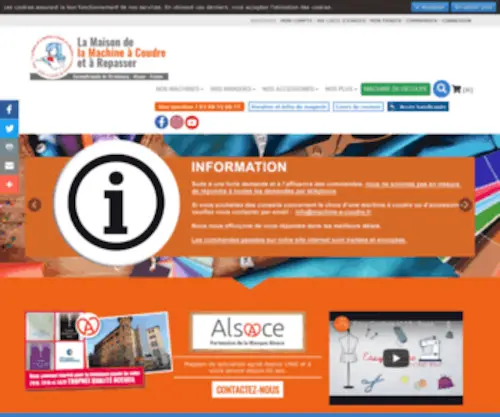 Naeh-Shop.com(Machine a coudre) Screenshot