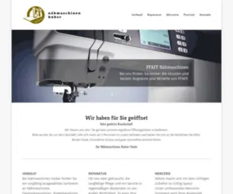 Naehmaschinen-Huber.ch(Nähmaschinen) Screenshot