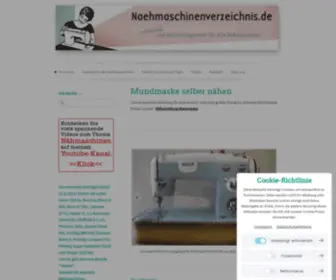 Naehmaschinenverzeichnis.de(Herzlich willkommen) Screenshot